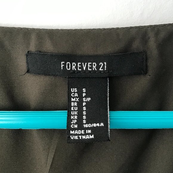 Forever 21 Dark Green Dress - Picture 3 of 8